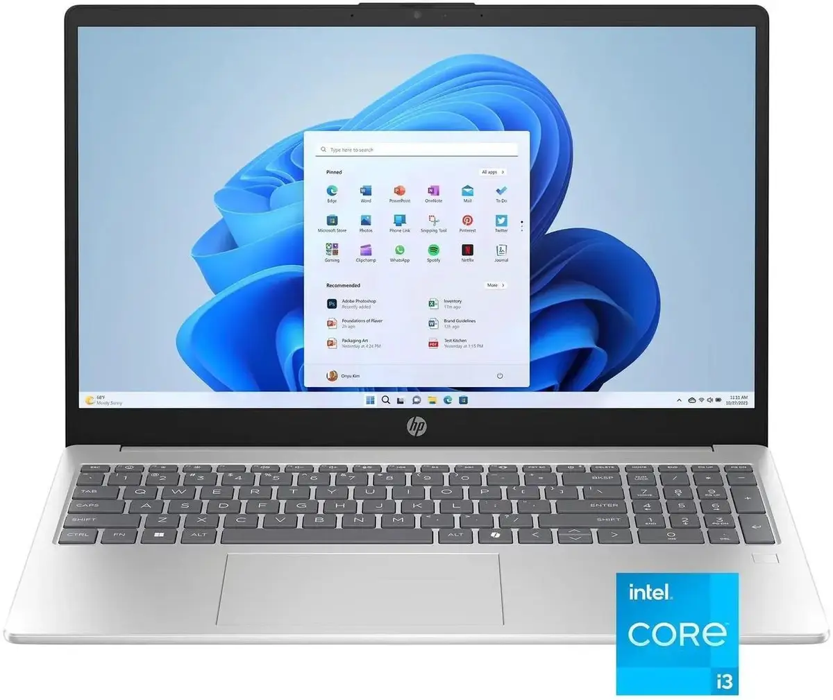 HP Laptop 15-fd0082na Intel Core 3 100U 15.6" Full HD 8GB 256GB SSD - Image 1